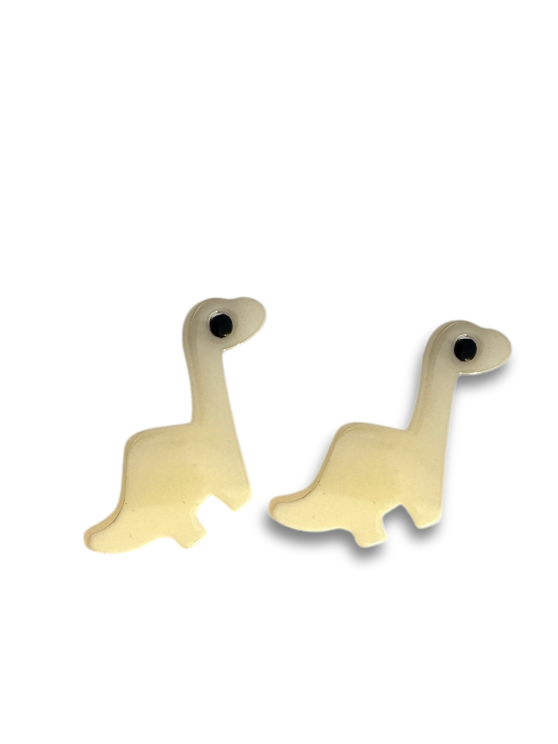 PENDIENTES RESINA JURASSIC PARK BLANCO