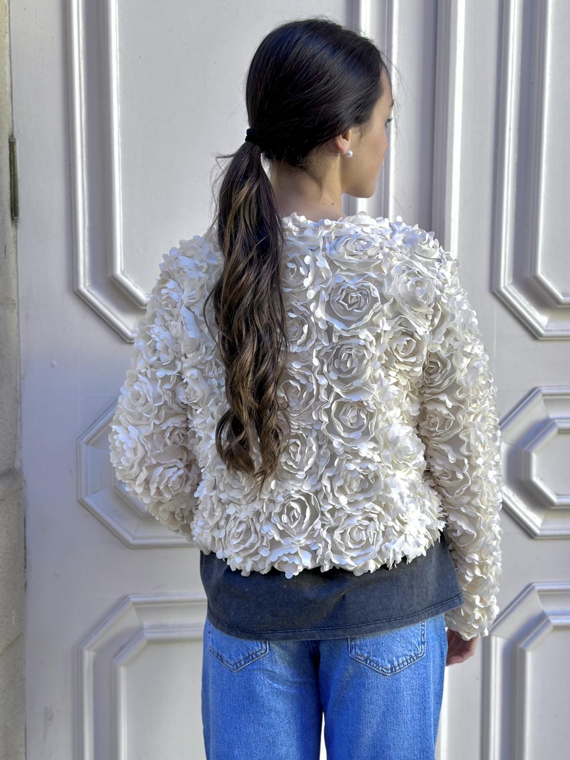 CHAQUETA PRIMAVERA A FLOR DE PIEL BEIGE