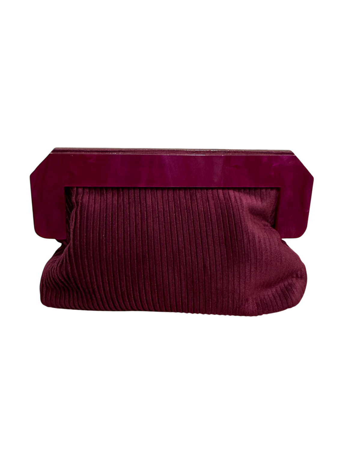 BOLSO MONEDERO PLISADO BURDEOS Burdeos