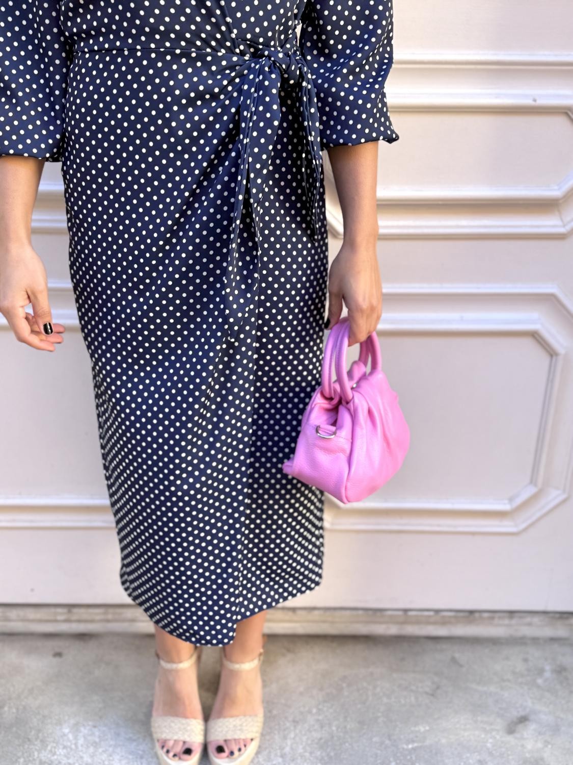BOLSO PIEL SAQUITO ROSA Rosa