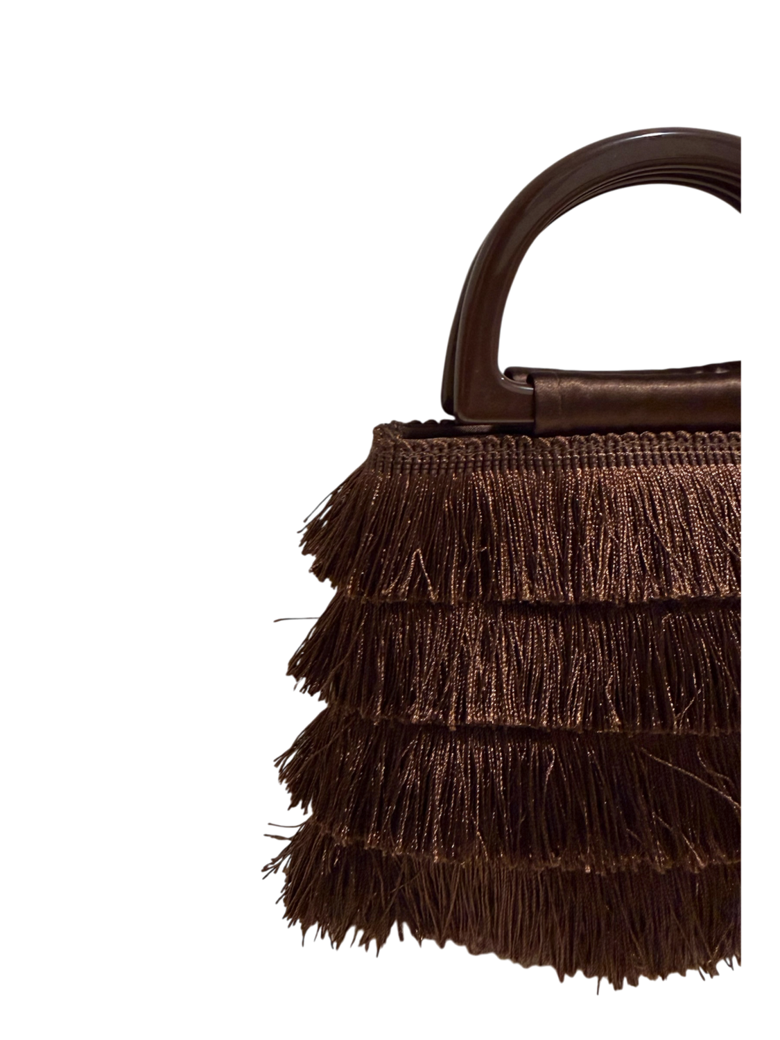 BOLSO FLEQUITOS YEYÉ Marrón