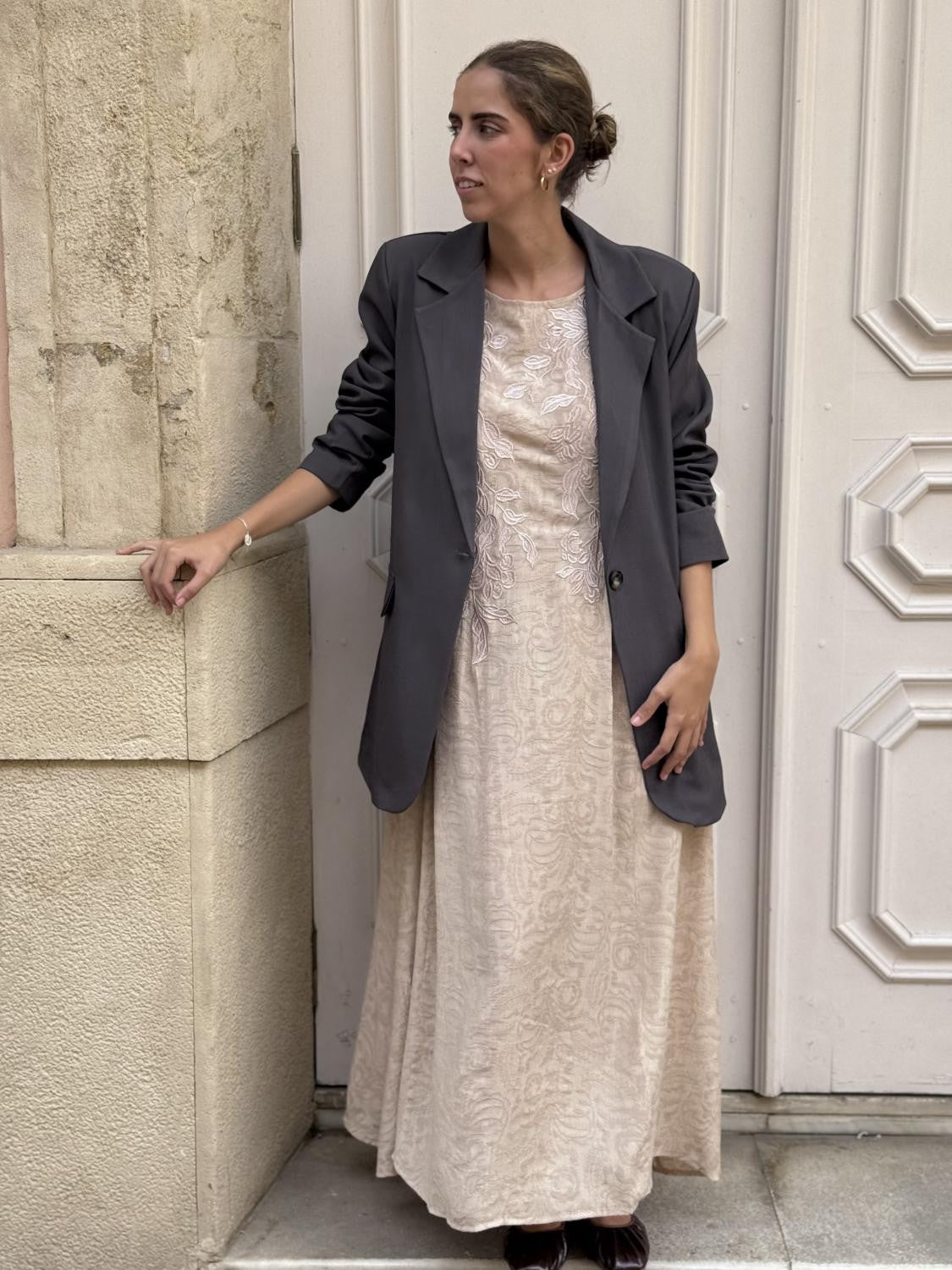 BLAZER OVERSIZE BASIC CLUB Gris