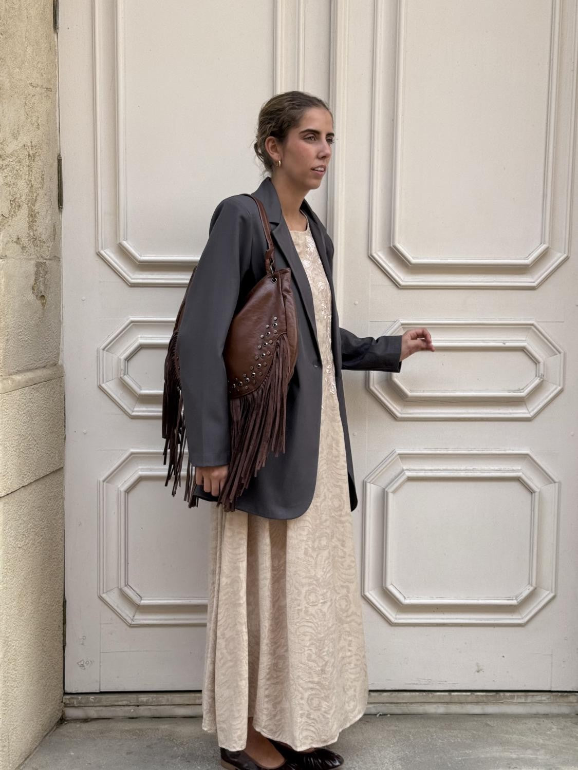 BLAZER OVERSIZE BASIC CLUB Gris