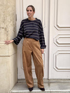 PANTALÓN TEJIDO ANTELINA BOHEMIO Camel