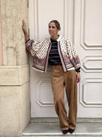 PANTALÓN TEJIDO ANTELINA BOHEMIO Camel