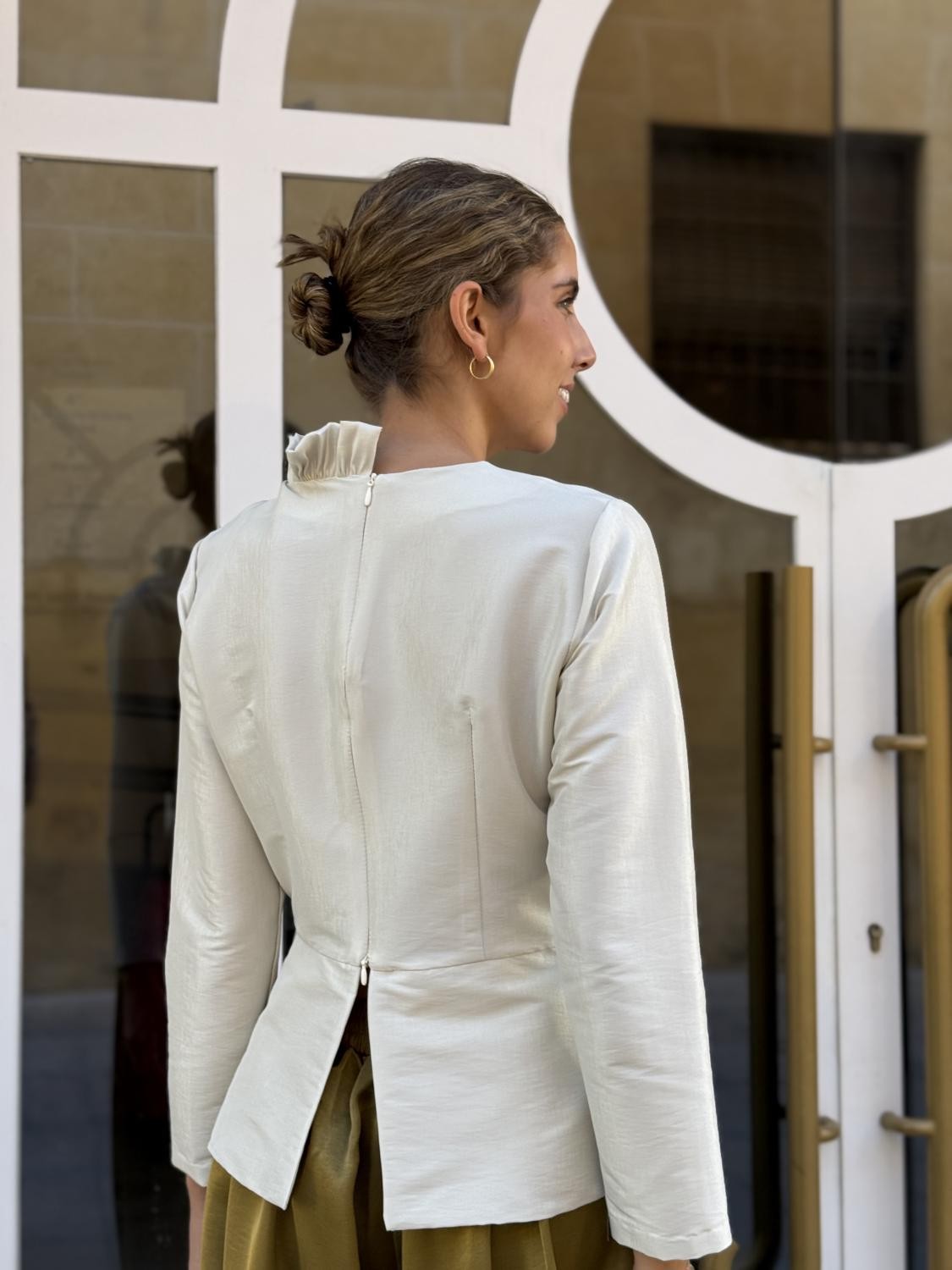 BLUSA INVITADA LISA REVERIE Beige