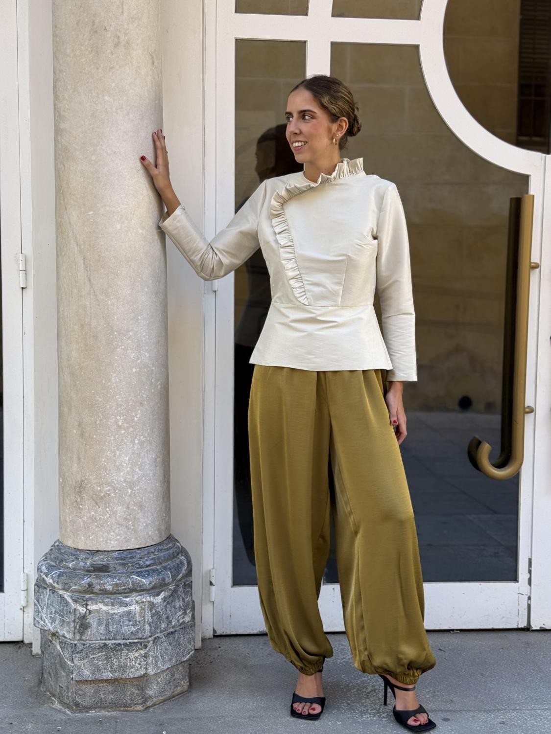 BLUSA INVITADA LISA REVERIE Beige