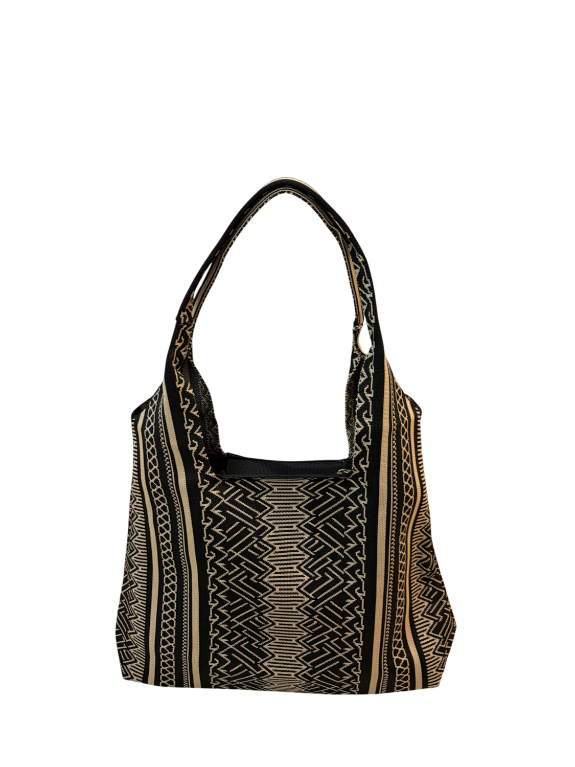 BOLSO SHOOPER TEJIDO Negro