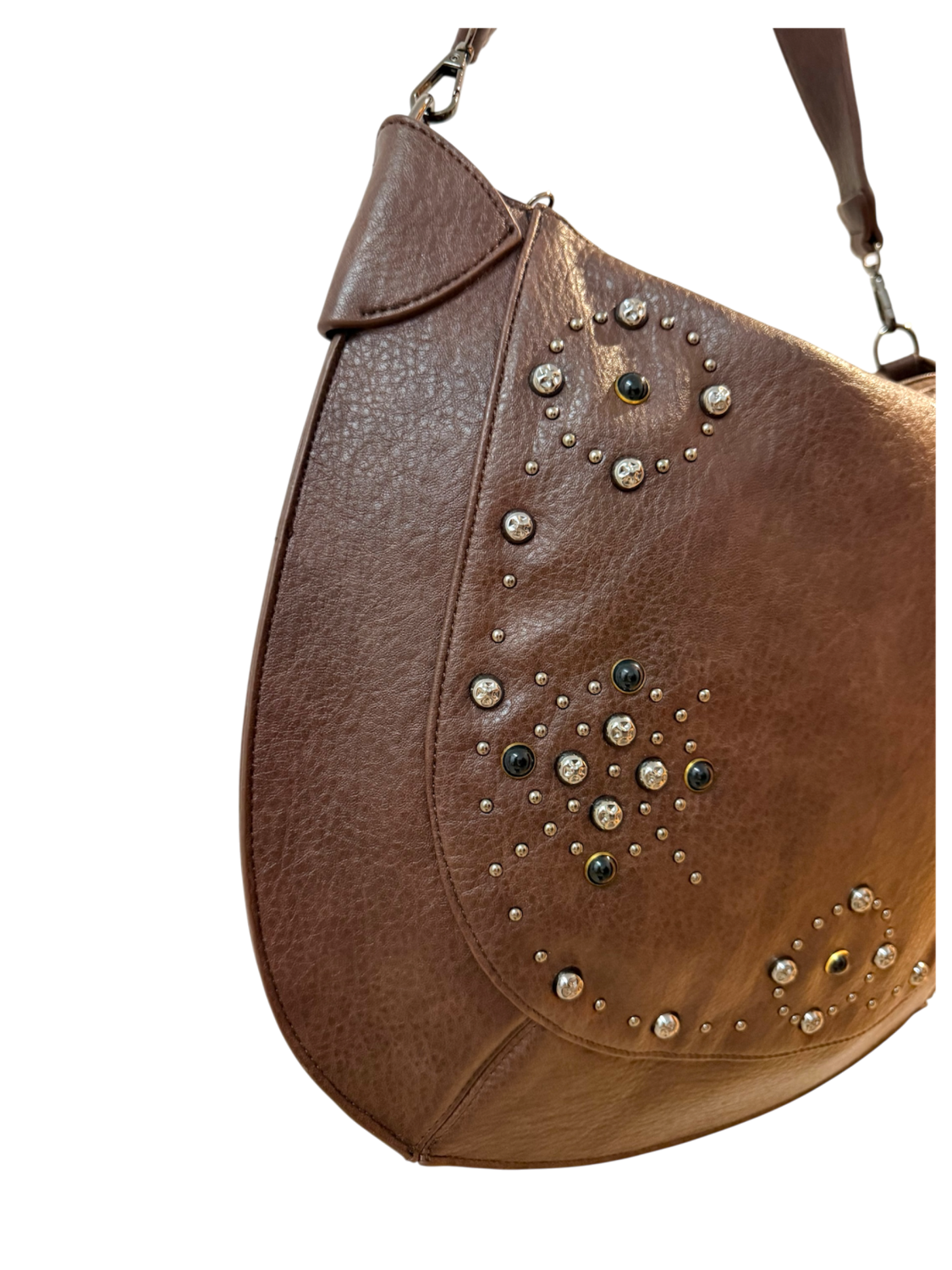 BOLSO EFECTO PIEL TACHAS CANALLA Marrón