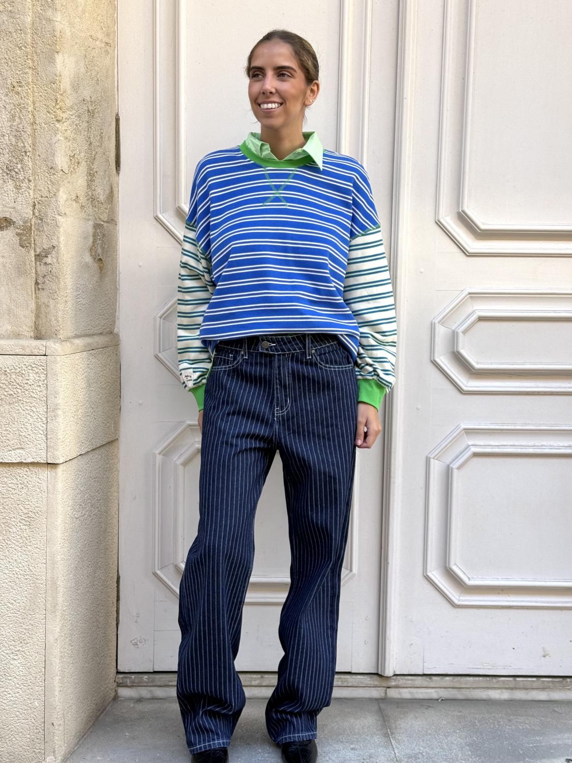 PANTALÓN VAQUERO LA RAYADA AZUL Azul