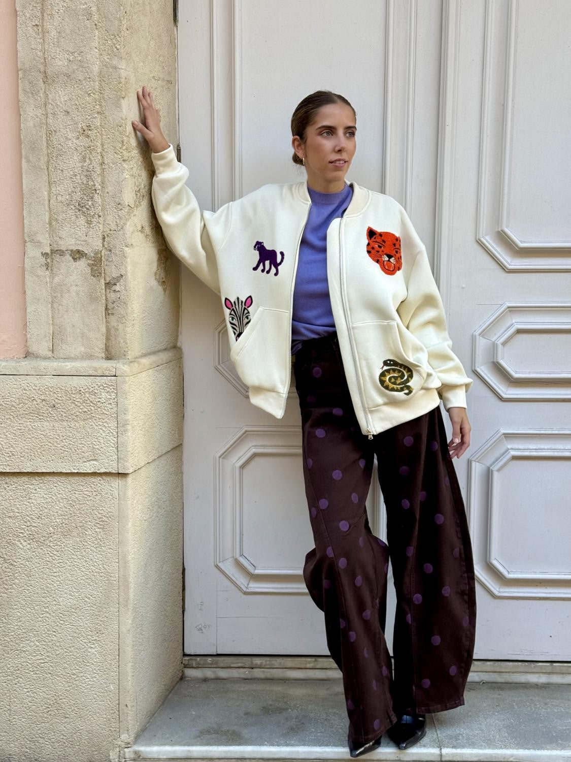 Bomber Bestiario Beige