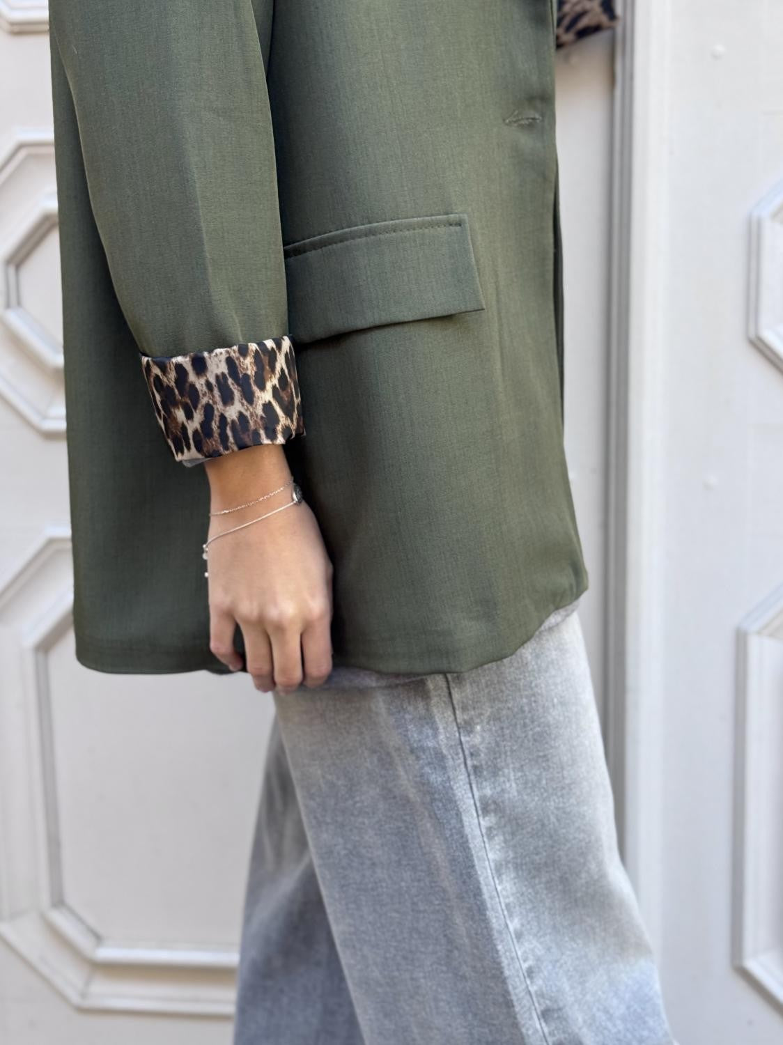 BLAZER BÁSICA FIERA DISCRETA - VERDE