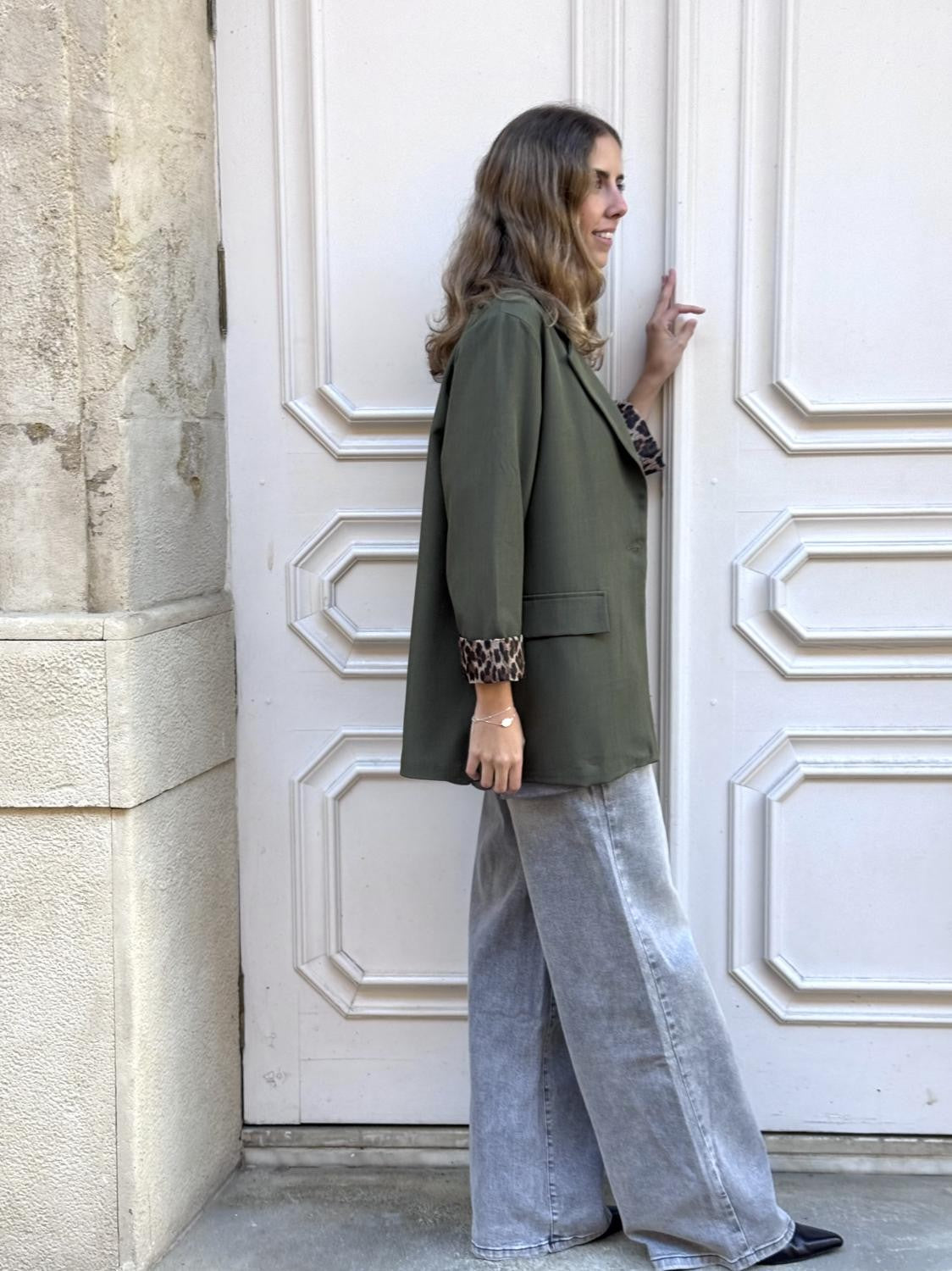 BLAZER BÁSICA FIERA DISCRETA - VERDE