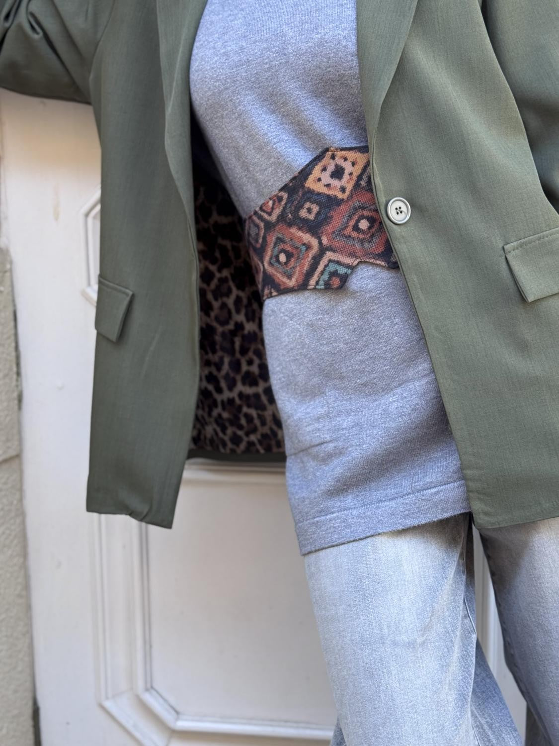 BLAZER BÁSICA FIERA DISCRETA - VERDE
