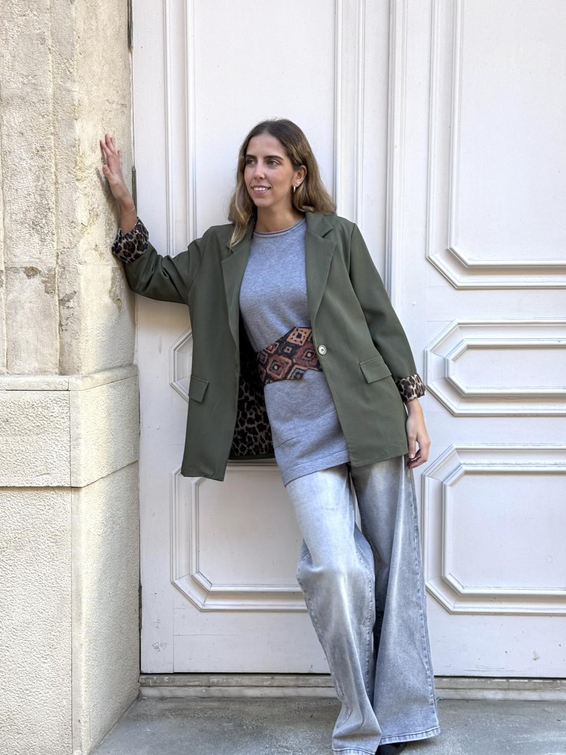 BLAZER BÁSICA FIERA DISCRETA - VERDE