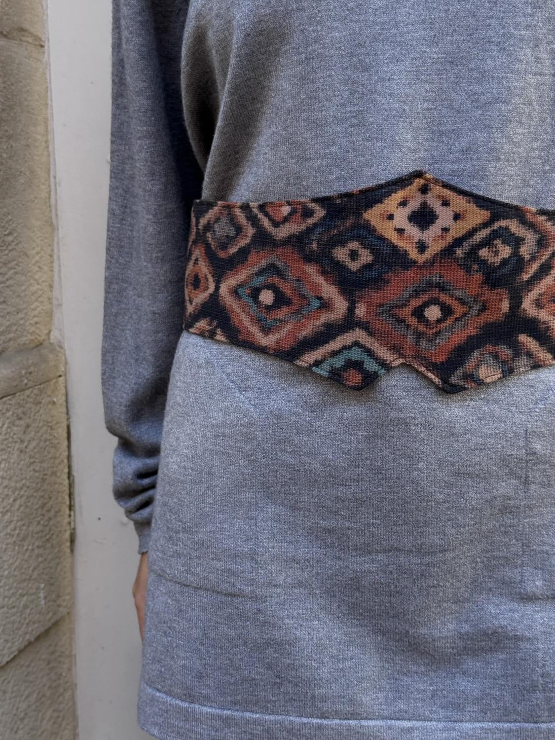 JERSEY SÚPEROVERSIZE BOLSILLOS - GRIS