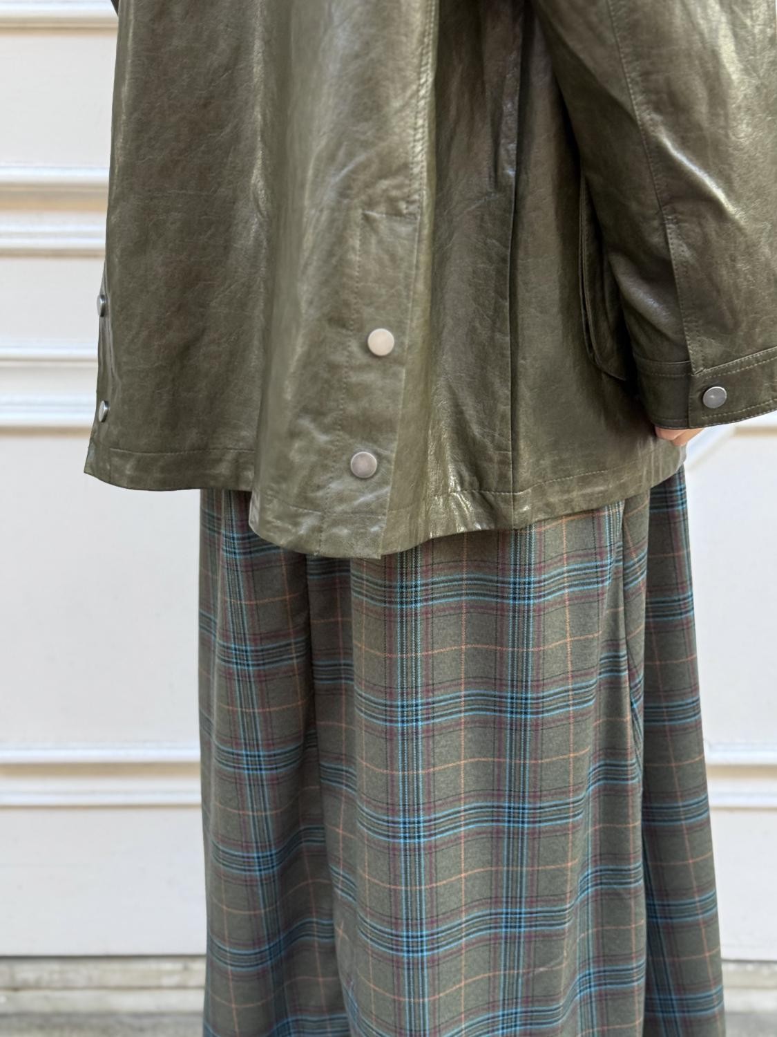 CHAQUETA EFECTO PIEL LA HEREDERA - VERDE