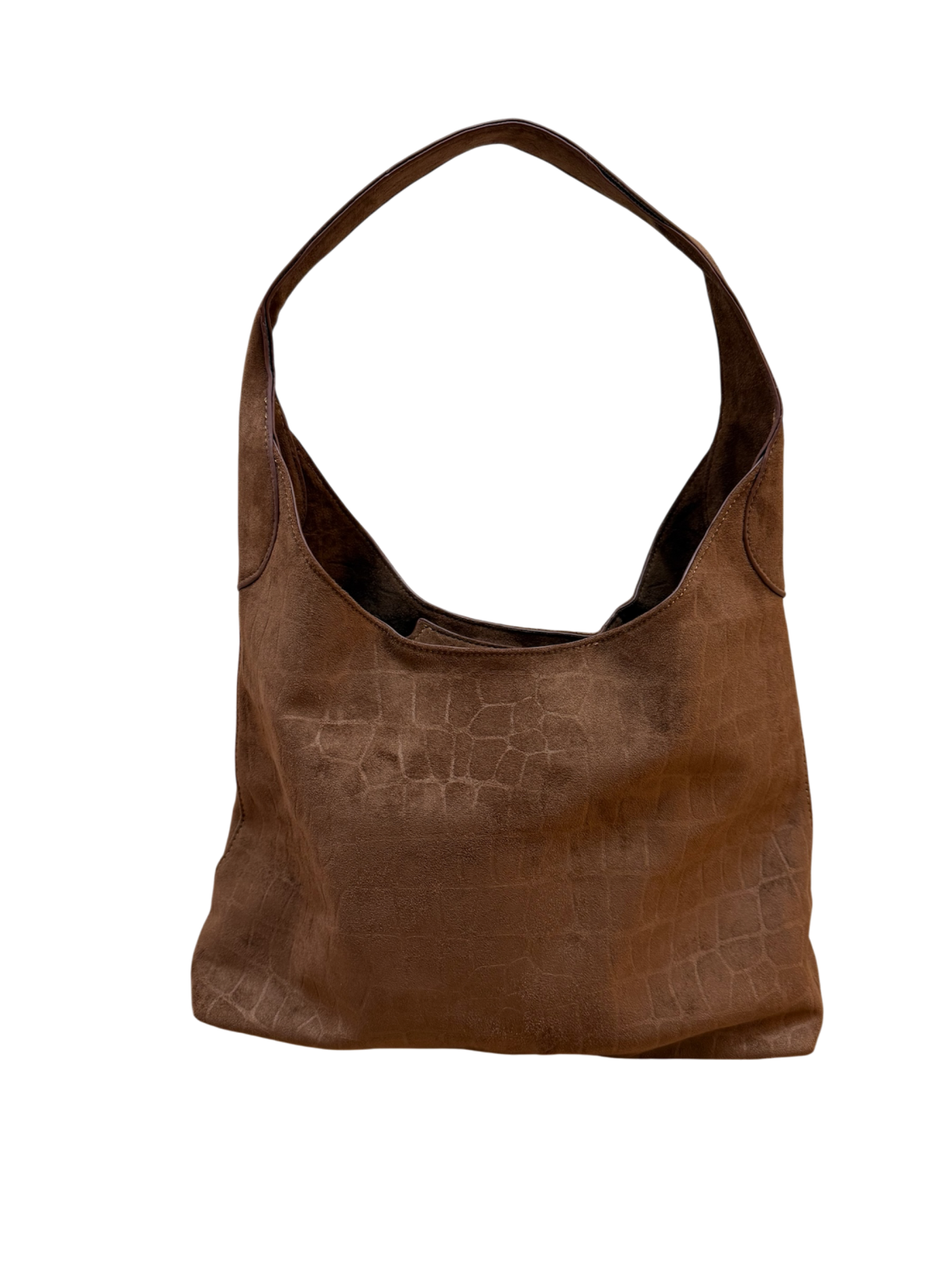 BOLSO HOBO EFECTO ANTE OFF DUTY - MARRÓN