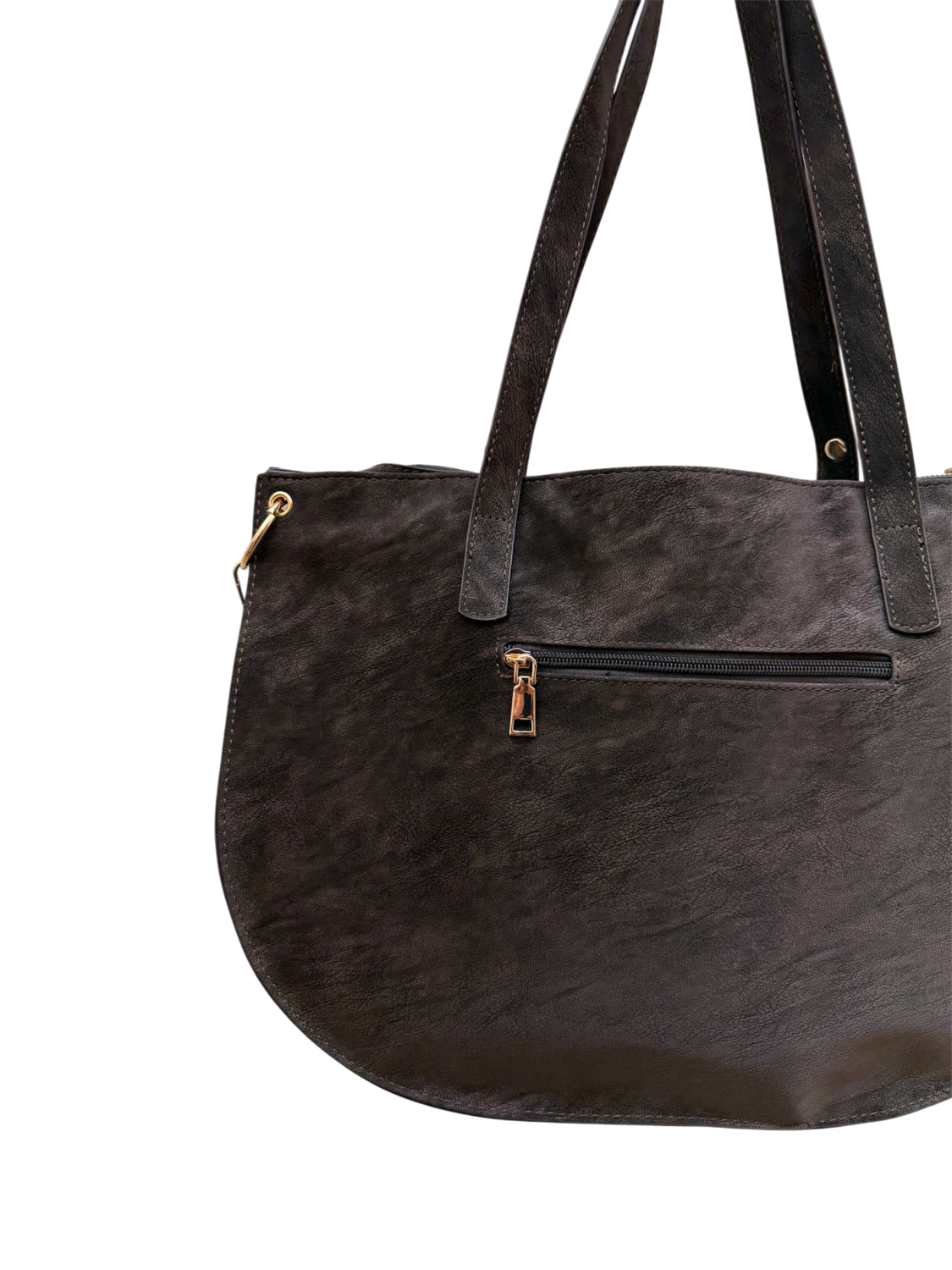 BOLSO SHOPPER EFECTO PIEL LA TODOTERRENO - MARRÓN