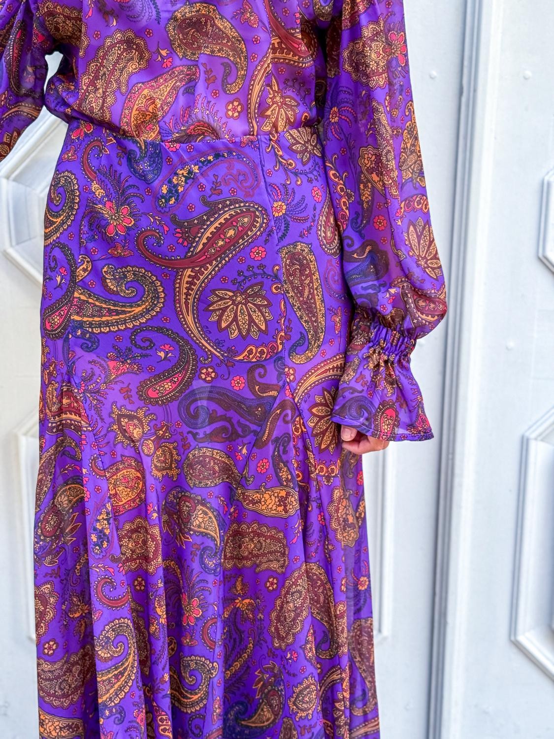 CONJUNTO BLUSA Y FALDA PECADO ORIGINAL - MORADO