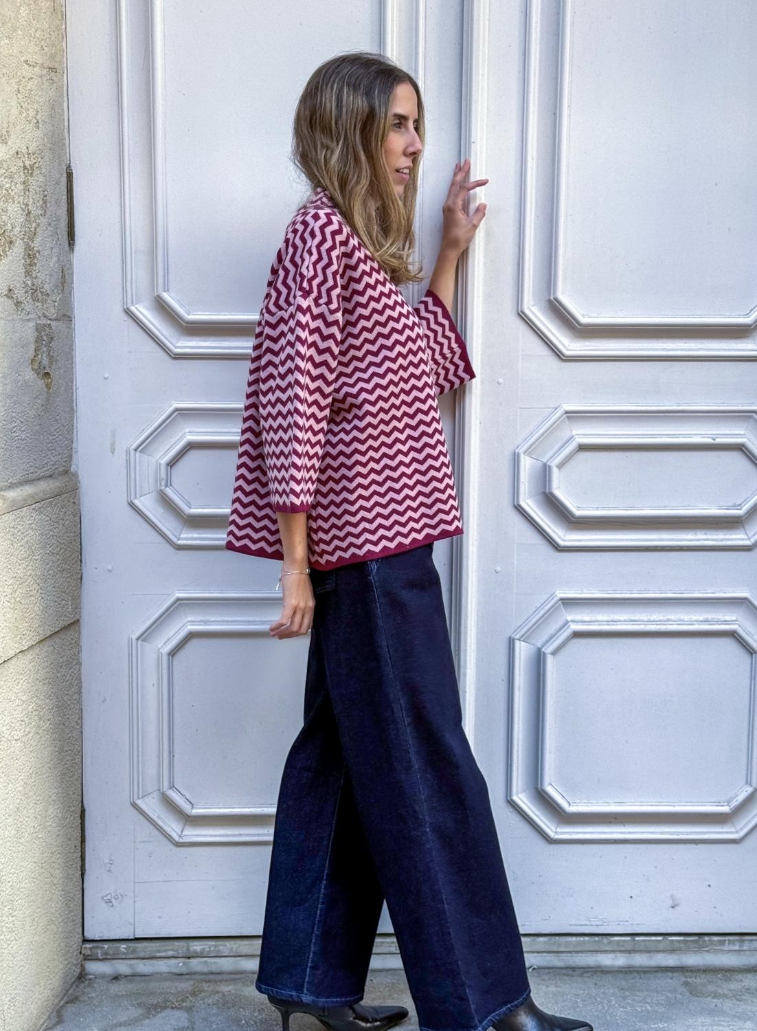 JERSEY ZIGZAG DE PUNTO ZIGGY - ROSA