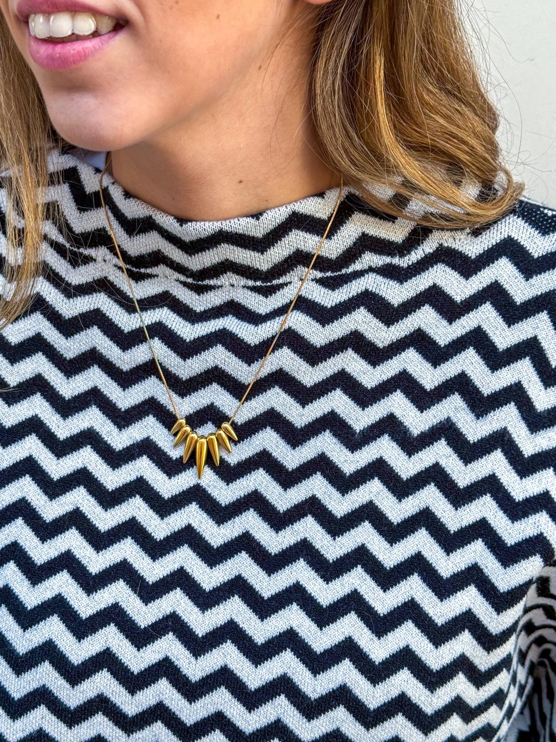 JERSEY ZIGZAG DE PUNTO ZIGGY - NEGRO