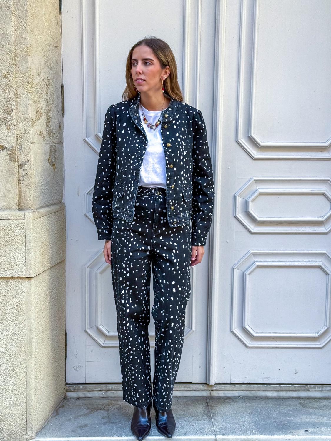 PANTALÓN VAQUERO CINCO BOLSILLOS MALA PINTA - NEGRO