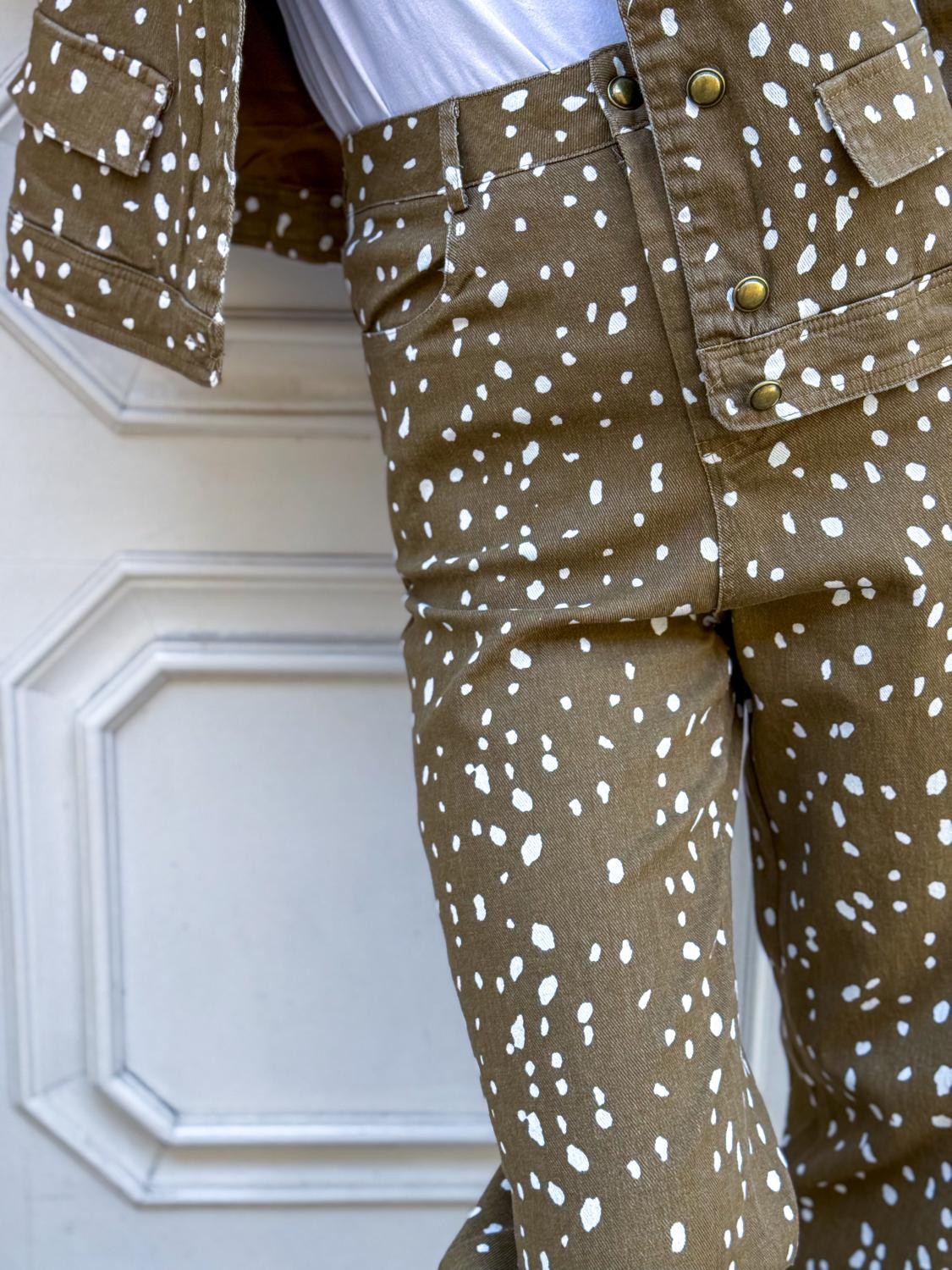 PANTALÓN VAQUERO CINCO BOLSILLOS MALA PINTA - CAMEL